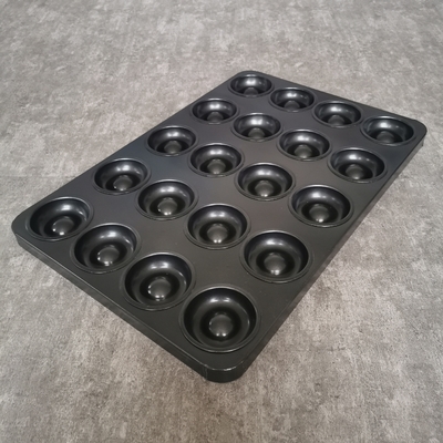 20 moldes geométricos de la torta del silicón de acero de aluminio de la cavidad