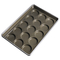RK Bakeware China Foodservice NSF 45575 35 Taza 3.8 Oz. Envidriada Envidriadora de muffins de acero aluminizado Envidriadora de pasteles
