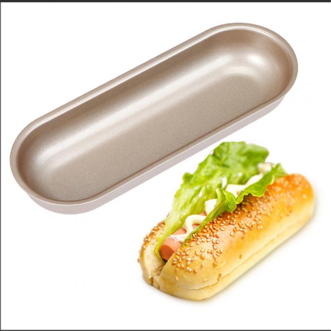 RK Bakeware China Foodservice NSF 4 pulgadas 4.5 pulgadas 6 pulgadas Hot Dog Bun Pan Hot Dog Muele de Pan 4