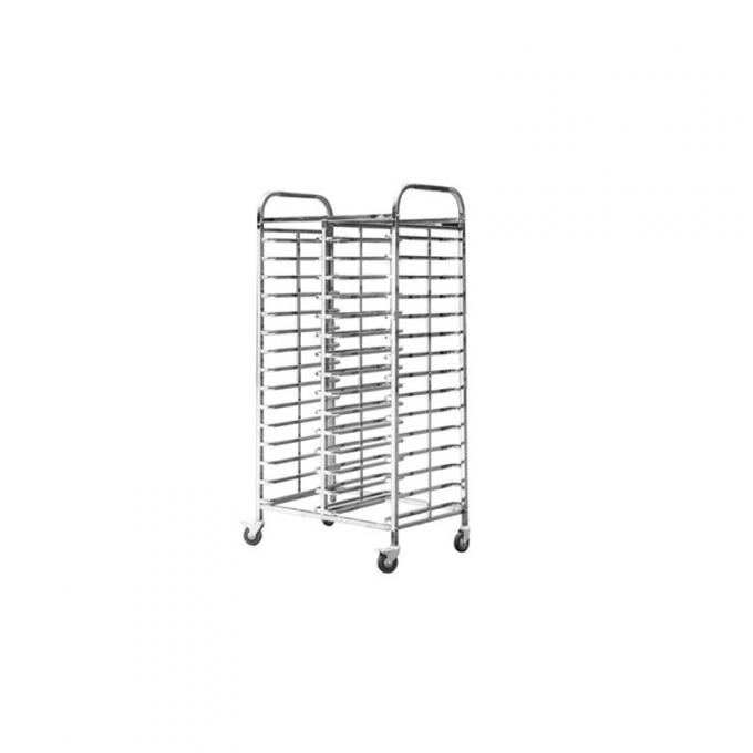 Stainless Steel Knocked-Down Movable Plate Trolley