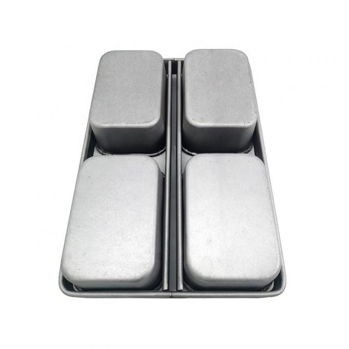 Rk Bakeware China-600g No adhesivo 4 correas Granja Sandwich blanco lata de pan 4