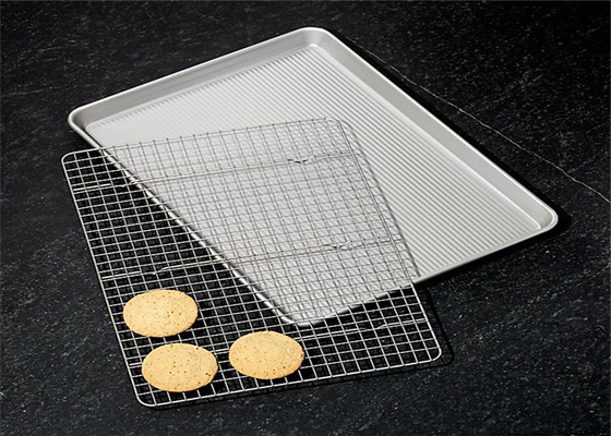 RK Bakeware China tamaño completo 18X26 pulgadas Comercial de aluminio de hoja de galletas bandeja de horneado