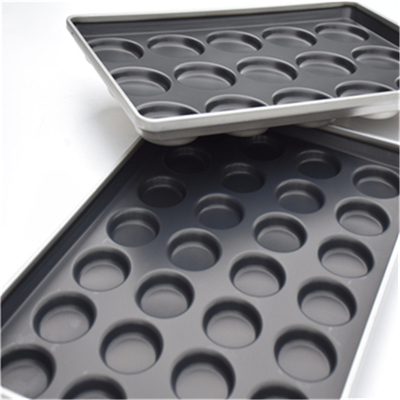 RK Bakeware China Foodservice 2,5 pulgadas sin pegamento Mini hamburguesa bandeja