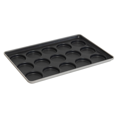 RK Bakeware China Foodservice NSF AMF línea industrial MacDonald 4,5 pulgadas de hamburguesas sin pegamento bollo de hornear bandeja