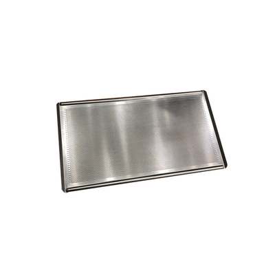 Rk Bakeware China 3 lados de aluminio perforado bandeja de horneado no adhesivo recubierto -18 &amp; 16 pulgadas