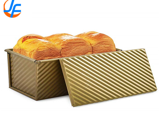 RK Bakeware China Foodservice NSF Glaze Pullman Panecillo de pan con cubierta de aluminio Panecillo de pan tostado