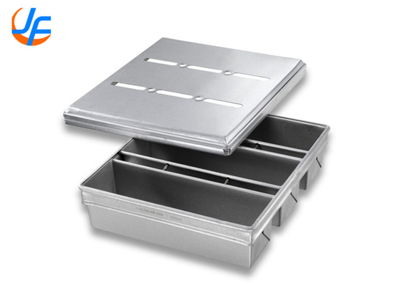 RK Bakeware China Foodservice NSF Panes comerciales de pan de aluminio / Pans de pan de Pullman con correa especial