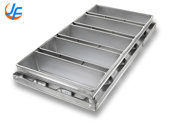 RK Bakeware China Foodservice NSF 1,5 mm Panes de pan de aluminio con correa especial Pullman Pan de pan para la industria