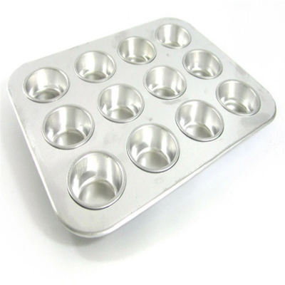 RK Bakeware China Foodservice NSF 12 tazas de panecillo de muffins de aluminio y bandeja de pasteles