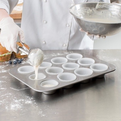 RK Bakeware China Foodservice NSF Mini Crown Cake Pan Cuadrado Muffin Cupcake horneado