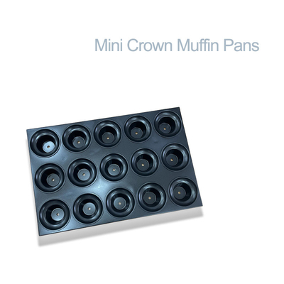 RK Bakeware China Foodservice NSF Custom Comercial Glaseado sin pegamento Mini Crown Muffin Tray