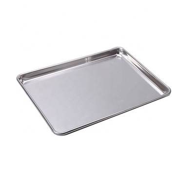 18*13'*1'' bandeja de horneado de medio tamaño bandeja de horneado de aluminio bandeja de horneado de alambre en el borde bandeja de horneado de uso pesado