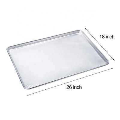 26&quot;*18&quot;*1&quot; 1,2 mm bandeja de pan de horneado perforada completa hamburguesa o hamburguesa o hot dog pan horneado sartén de pan de aluminio