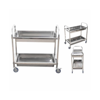 RK Bakeware China Foodservice NSF Trolley de bandejas de doble línea de acero inoxidable Trolley de panadería