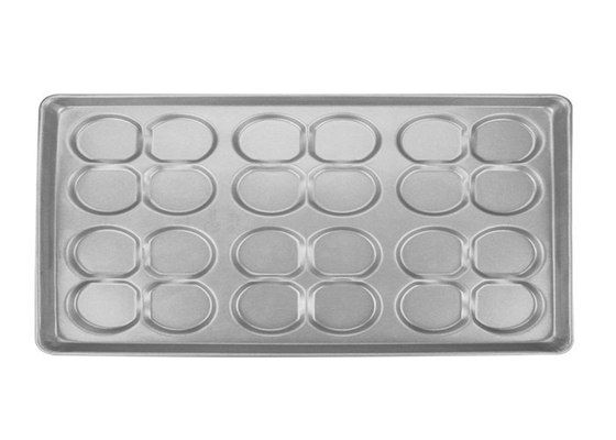 RK Bakeware China Foodservice NSF 24 Moldeado con acero aluminizado Hamburguesa Envasada de hamburguesas Muffin Top / Panela de galletas