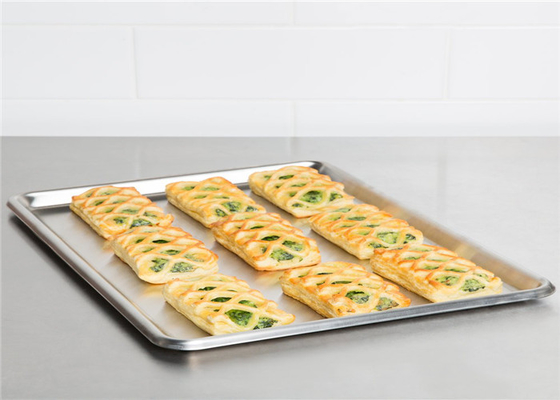 RK Bakeware China Foodservice NSF Medio tamaño 16 calibre de aluminio horneado Panecillo de bollo de acero inoxidable