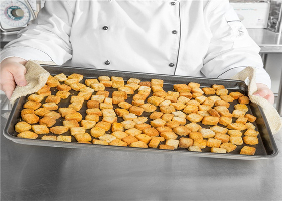 RK Bakeware China Foodservice NSF 18 calibre de aluminio panecillo de hoja de panecillo 18'x13' 1/2 tamaño bandeja de pizza