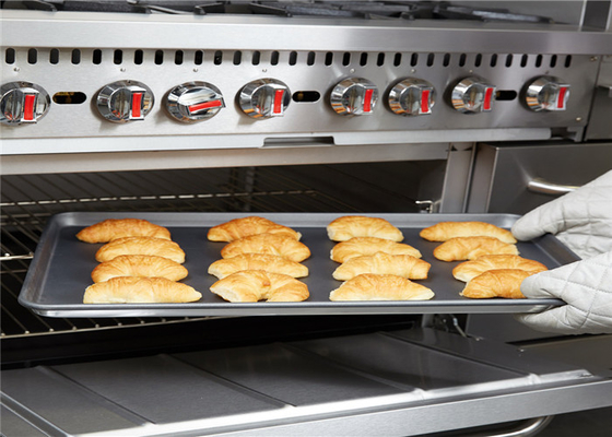 RK Bakeware China Foodservice NSF bandeja de horneado de aluminio de 16 calibres, 18 &quot; x 26 &quot; alambre en borde de aluminio