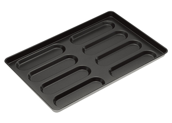 RK Bakeware China Foodservice NSF 10 moldes acristalados de acero aluminizado Hoagie Bun Pan Tray