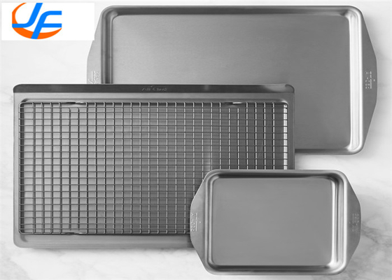 RK Bakeware China bandeja de horneado de aluminio de uso pesado calibre de aluminio panelita de hoja de pan