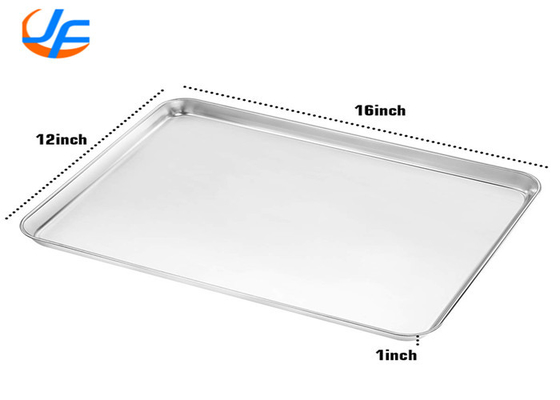 RK Bakeware China vidriada de aluminio de hoja de tamaño medio sartén de pan bandeja de horneado
