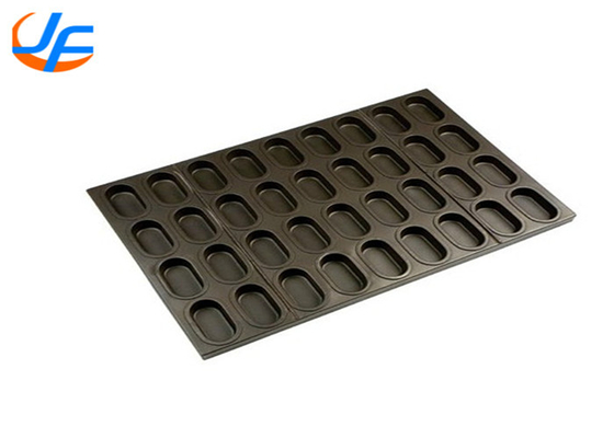 RK Bakeware China Foodservice Muffin de horneado en bandeja de horneado de muffins cuadrados ovalado aluminizado