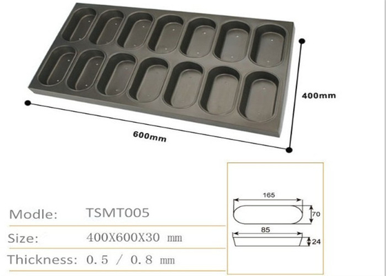 RK Bakeware China Foodservice Muffin de horneado en bandeja de horneado de muffins cuadrados ovalado aluminizado