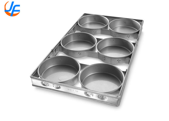 RK Bakeware China Foodservice Chicago Silicona metálica glaseada de ángulo redondo Torta/queso Torta horneada bandeja No adhesiva