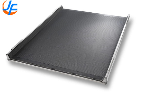 RK Bakeware China Foodservice 42465 Comercial 32 Moldeado acristalado acero aluminizado agrupado Hot Dog Bun Pan