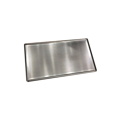 RK Bakeware China Mackies de servicio de alimentos SWT455 1,5 mm de aluminio perforado bandeja plana borde de swage