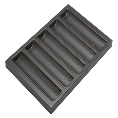 RK Bakeware China Foodservice NSF Aluminio Baguette bandeja de horneado No adhesivo sartén de pan francés