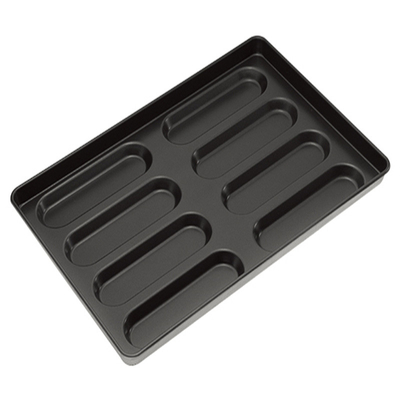 RK Bakeware China Foodservice NSF 4 pulgadas 4.5 pulgadas 6 pulgadas Hot Dog Bun Pan Hot Dog Muele de Pan