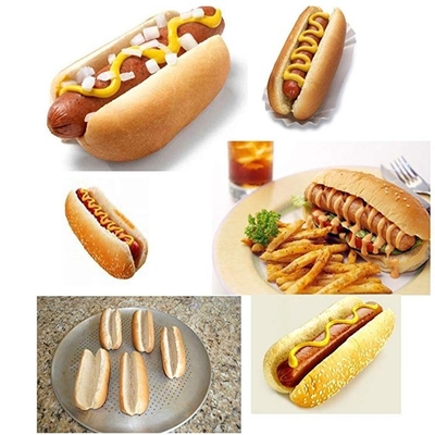 RK Bakeware China Foodservice NSF 4 pulgadas 4.5 pulgadas 6 pulgadas Hot Dog Bun Pan Hot Dog Muele de Pan