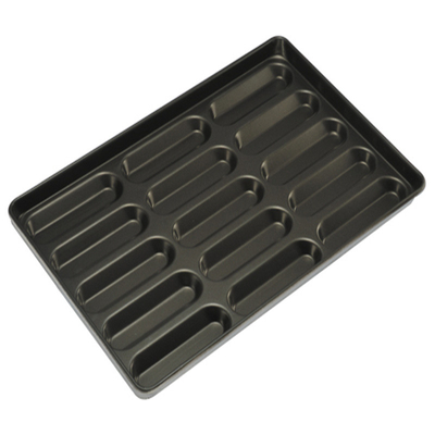 RK Bakeware China Foodservice NSF 4 pulgadas 4.5 pulgadas 6 pulgadas Hot Dog Bun Pan Hot Dog Muele de Pan