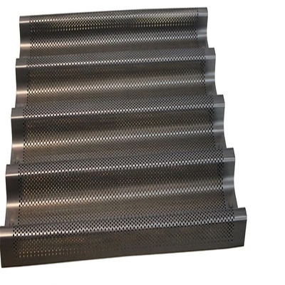 RK Bakeware China Foodservice NSF Nonstick 6 filas bandeja de baguette bandeja de pan de hornear moho de pan francés