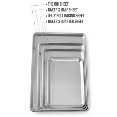 RK Bakeware China Foodservice NSF 18X26 pulgadas 600X400 Aluminio Hoja de pan de hornear bandeja