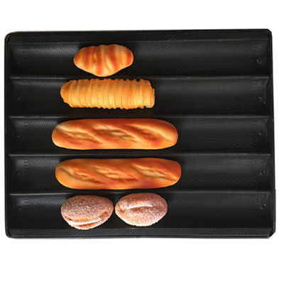 RK Bakeware China Foodservice NSF bandeja de baguette de aluminio perforado pan francés horneado