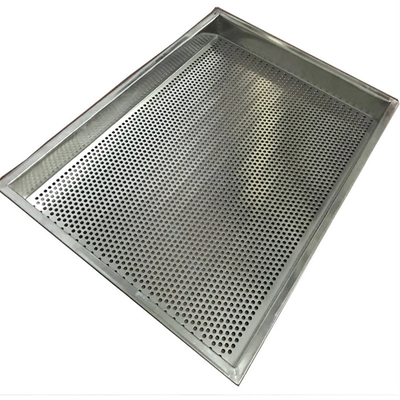 RK Bakeware China Foodservice NSF Personalizado 4 lados perforados 304 Acero inoxidable bandeja seca