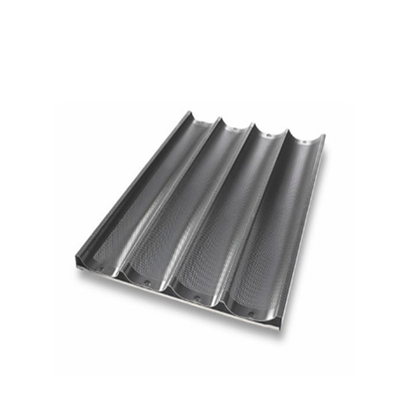 RK Bakeware China Foodservice NSF 800X600 Durashield Revestimiento del canal de la bandeja de la baguette