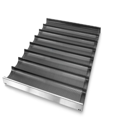 RK Bakeware China Foodservice NSF 800X600 Durashield Revestimiento del canal de la bandeja de la baguette
