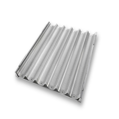 RK Bakeware China Foodservice NSF 800X600 Durashield Revestimiento del canal de la bandeja de la baguette