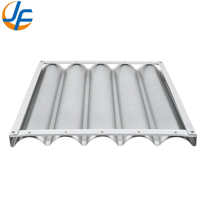 RK Bakeware China Foodservice NSF 5 panes de aluminio sin pegamento Eurogliss Baguette bandeja de horneado/ sartén de pan francés