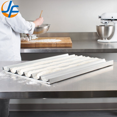 RK Bakeware China Foodservice NSF 5 panes de aluminio sin pegamento Eurogliss Baguette bandeja de horneado/ sartén de pan francés