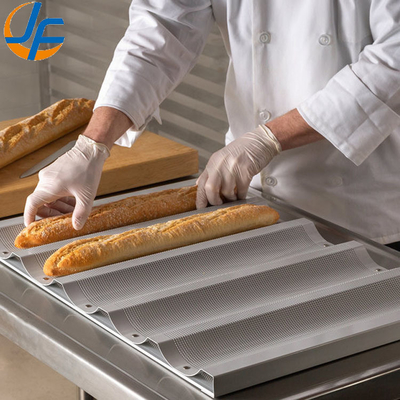 RK Bakeware China Foodservice NSF 5 panes de aluminio sin pegamento Eurogliss Baguette bandeja de horneado/ sartén de pan francés