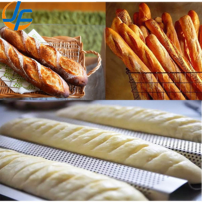 Rk Bakeware China-49053 5 Panes sin pegamento 600*400 Aluminio Uni-Lock Baguette Tray / Pantalla de pan francés