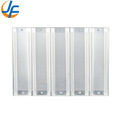 Rk Bakeware China-49053 5 Panes sin pegamento 600*400 Aluminio Uni-Lock Baguette Tray / Pantalla de pan francés