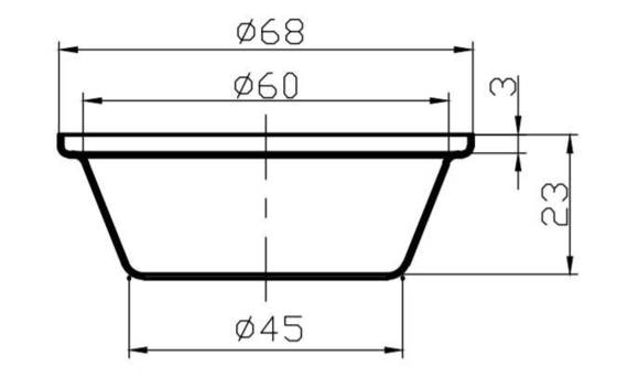 Rk Bakeware China Self Cutting Savory Pie Tin Pallet Tray (Tienda de pastel de hojalata de hojalata)