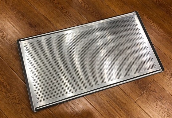 Rk Bakeware China Mackies recubiertos de no adhesivo de aluminio de 18 pulgadas bandeja de cocción Swage Edge Australia Panadería