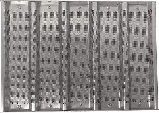 RK Bakeware China Foodservice NSF Commercial Bakeware 5 Count 3 Inch Sub Sandwich Roll Pan horneado en bandeja
