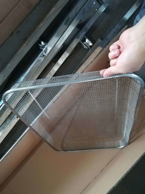 RK Bakeware China Servicio de alimentos freidora de aire de acero inoxidable Cesta de parrilla Cesta de freidora de aire bandeja de alambre